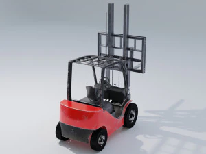 clark s20 53 forklift truck 3D Model