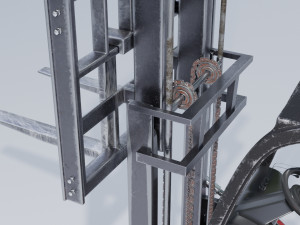 clark s20 53 forklift truck 3D Model