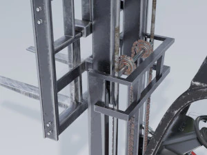 clark s20 53 forklift truck 3D Model