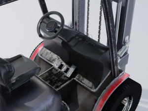 clark s20 53 forklift truck 3D Model