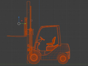 clark s20 53 forklift truck 3D Model
