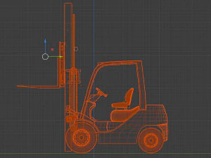 clark s20 53 forklift truck 3D Model