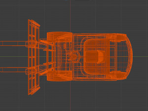 clark s20 53 forklift truck 3D Model