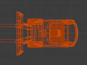clark s20 53 forklift truck 3D Model