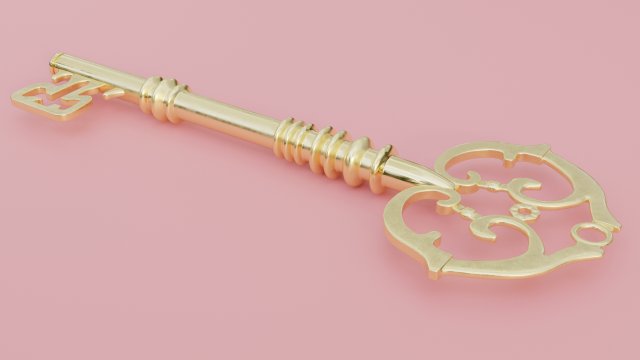 old key Modèle 3D .c4d .max .obj .3ds .fbx .stl .blend