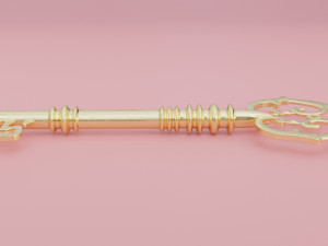 old key Modèle 3D