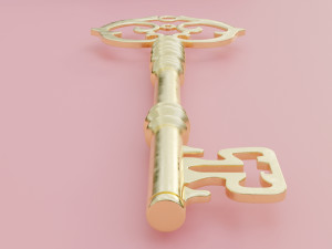 old key Modèle 3D