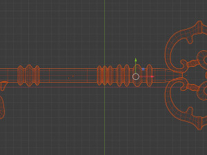 old key Modèle 3D
