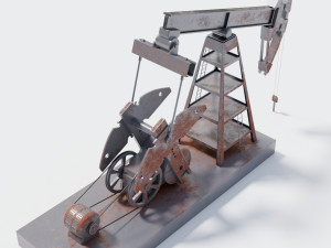 pumpjack for oil extraction Modèle 3D