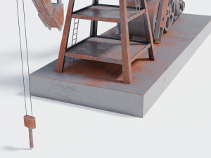 pumpjack for oil extraction Modèle 3D