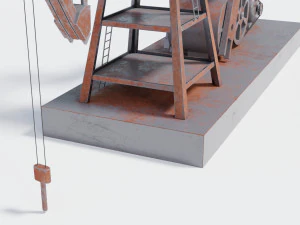 pumpjack for oil extraction 3D Model