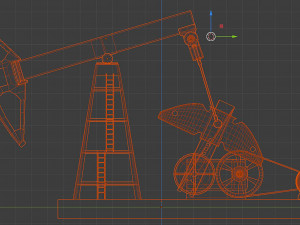 pumpjack for oil extraction Modèle 3D