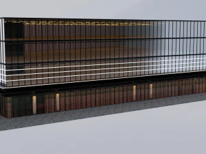 사무실 건물 3D 모델