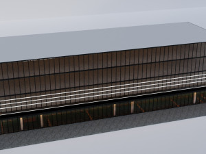 office building Modello 3D