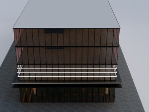 office building Modello 3D