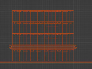 office building Modello 3D