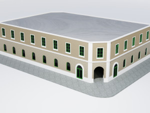 colonial building 3D Model