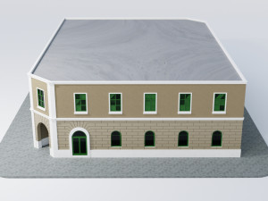 colonial building 3D Model