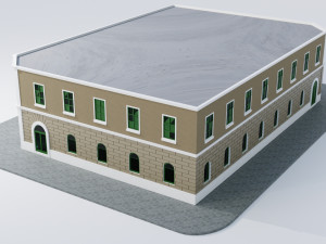 colonial building 3D Model