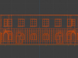 colonial building 3D Model