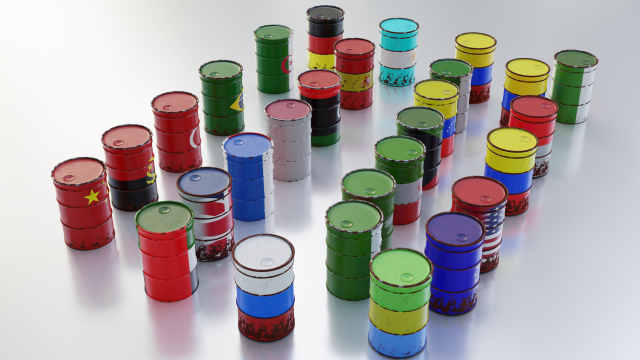 steel drum gas - barrel - tambor de gasolina Model 3D .c4d .max .obj .3ds .fbx .stl .blend 