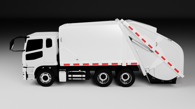 garbage truck 3D-Modell .c4d .max .obj .3ds .fbx .stl .blend 