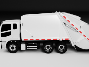 garbage truck 3D 模型