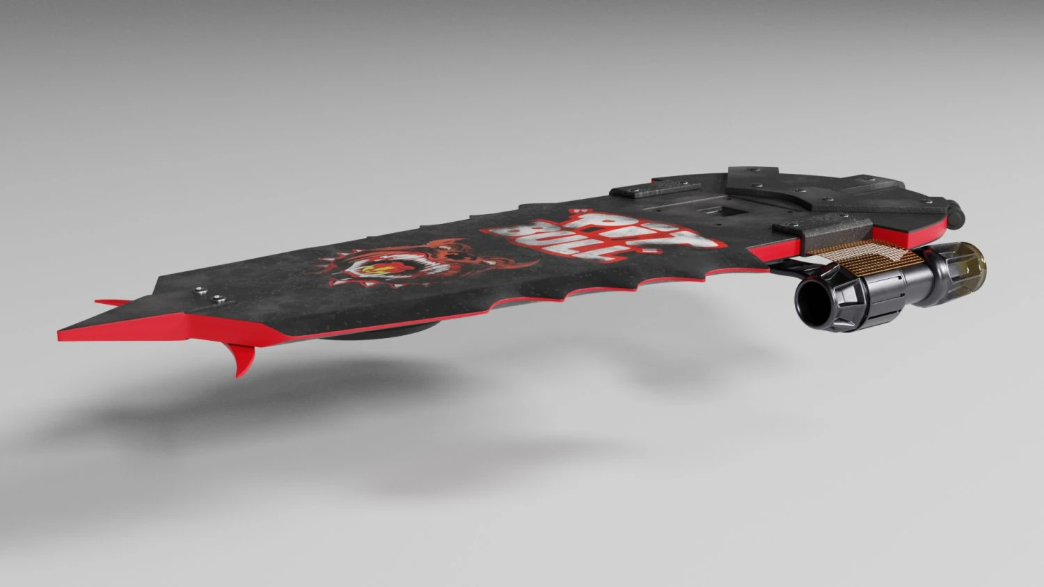 griff tannens pitbull hoverboard 3D Model .c4d .max .obj .3ds .fbx .stl .blend