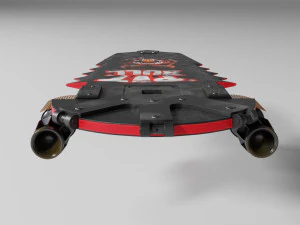 griff tannens pitbull hoverboard 3D Model