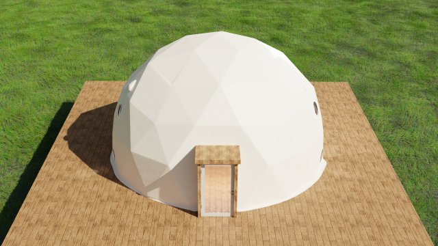geodesic dome 3D मॉडल .c4d .max .obj .3ds .fbx .stl .blend 