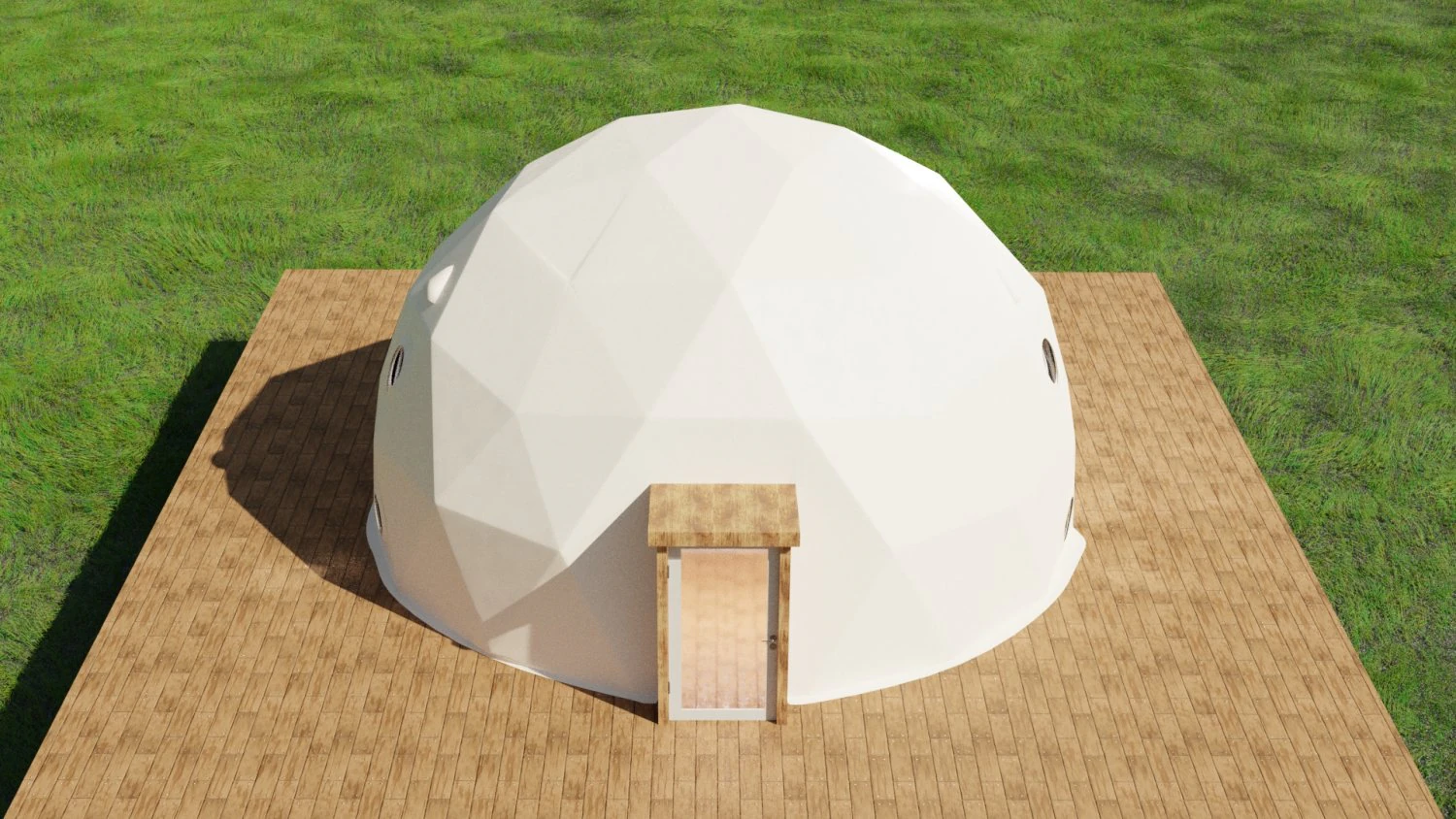 geodesic dome 3D Model .c4d .max .obj .3ds .fbx .stl .blend 