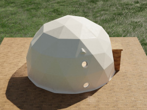 geodesic dome 3D मॉडल