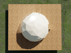 geodesic dome 3D मॉडल