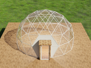 geodesic dome 3D मॉडल