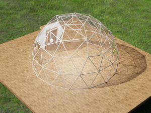 geodesic dome 3D मॉडल