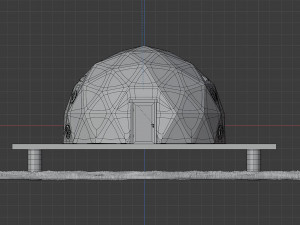 geodesic dome 3D मॉडल
