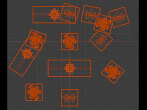 Geschenkboxen Weihnachten 3D Modell