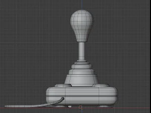 아케이드 조이스틱 클래식 3D 모델