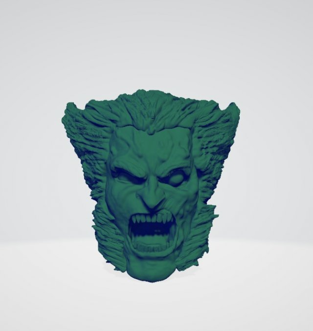 marvel legends logan without half face Model do druku 3D .c4d .max .obj .3ds .fbx .stl .blend 