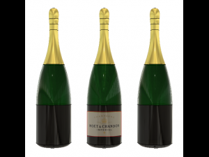 champagne bottle 3D Model