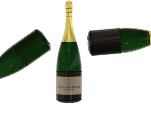 champagne bottle Modelo 3D
