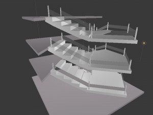 stairs 3D मॉडल