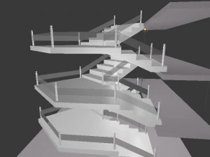 escaleras Modelo 3D