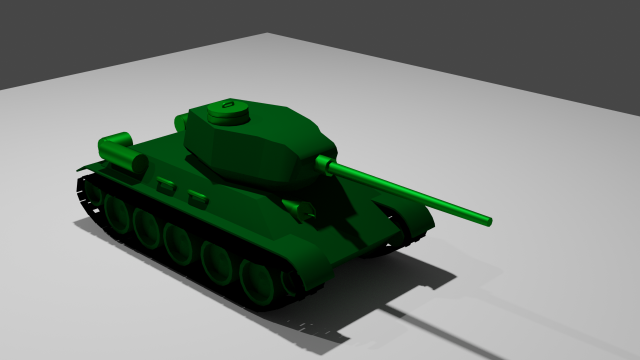 tank t34 3D Model .c4d .max .obj .3ds .fbx .stl .blend 