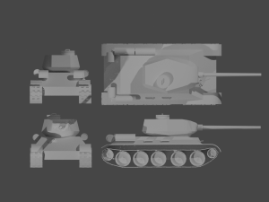 tank t34 3D Model