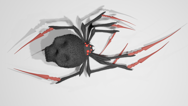 spider 3D 模型 .c4d .max .obj .3ds .fbx .stl .blend 