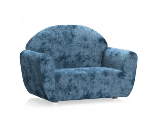 fluwelen stoffen bank 3D Model