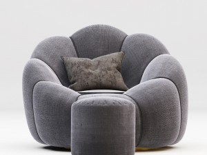 bean bag sofa Model 3D