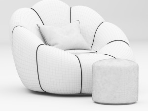 bean bag sofa Model 3D