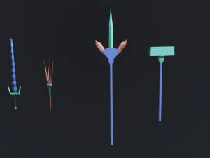 50 models of low poly 3D Model
